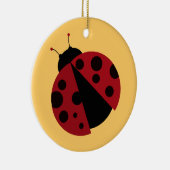 ladybug-afbeelding keramisch ornament (Rechts)
