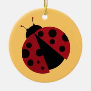 ladybug-afbeelding keramisch ornament