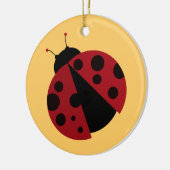 ladybug-afbeelding keramisch ornament (Links)