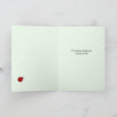Ladybug anniversaire Polonais carte texte personna (Intérieur)