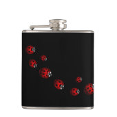 Ladybug Art Flask Custom Ladybug Drink Flask Heupfles (Voorkant)