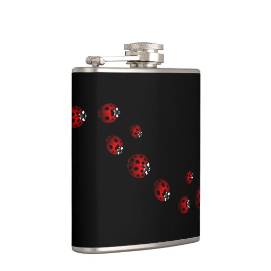 Ladybug Art Flask Custom Ladybug Drink Flask Heupfles (Rechts)