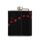 Ladybug Art Flask Custom Ladybug Drink Flask Heupfles (Achterkant)