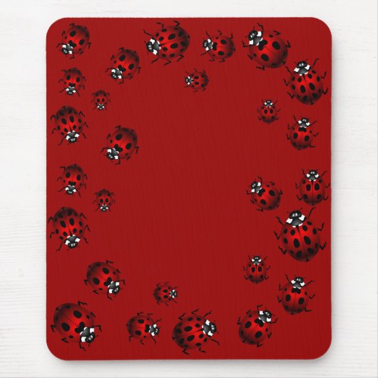 Ladybug Art Mousepad Bug Keepomwille Ladybug Gifts Muismat (Voorkant)