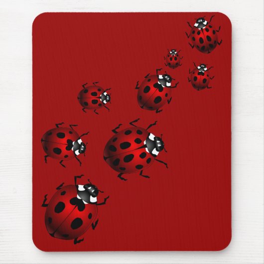 Ladybug Art Mousepad Bug Keepomwille Ladybug Gifts Muismat (Voorkant)