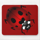 Ladybug Art Mousepad Bug Keepomwille Ladybug Gifts Muismat (Voorkant)