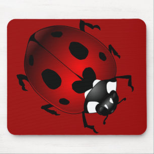 Ladybug Art Mousepad Bug Keepomwille Ladybug Gifts Muismat