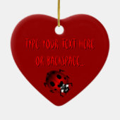 Ladybug Art Ornament Bug Keepomwille Ladybug Gifts (Achterkant)