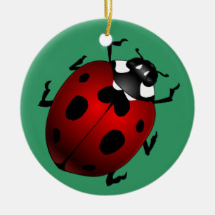 Ladybug Art Ornament Bug Keepomwille Ladybug Gifts