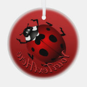 Ladybug Art Ornament Ladybug kerstdecoratie (Achterkant)