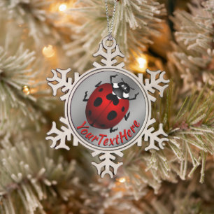 Ladybug Art Ornament Ladybug kerstdecoratie