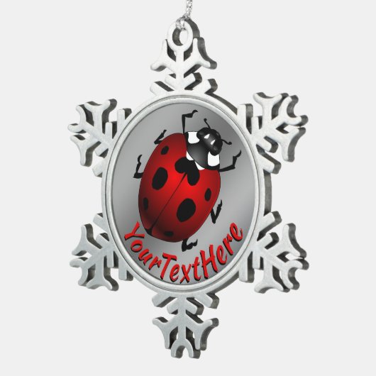 Ladybug Art Ornament Ladybug kerstdecoratie (Rechts)