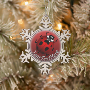Ladybug Art Ornament Ladybug kerstdecoratie