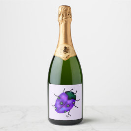 Ladybug Art Sparkling Wijnetiket