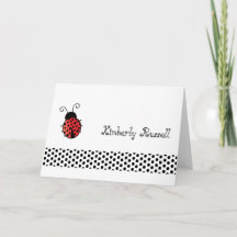 Ladybug avec points Papeterie personnalisée