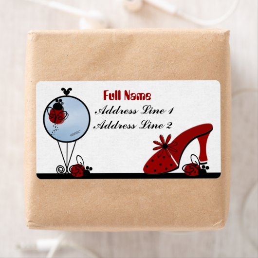 Ladybug Avery Étiquette (En situation)