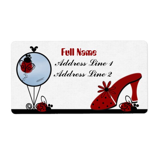 Ladybug Avery Label (Voorkant)