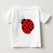 Ladybug Baby Gepersonaliseerd T-Shirt (Achterkant)