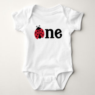 Ladybug Baby Shirt voor Eerste Verjaardagsfeest