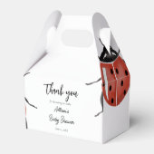Ladybug-Baby shower Bedankdoosjes (Voorkant Zijde)