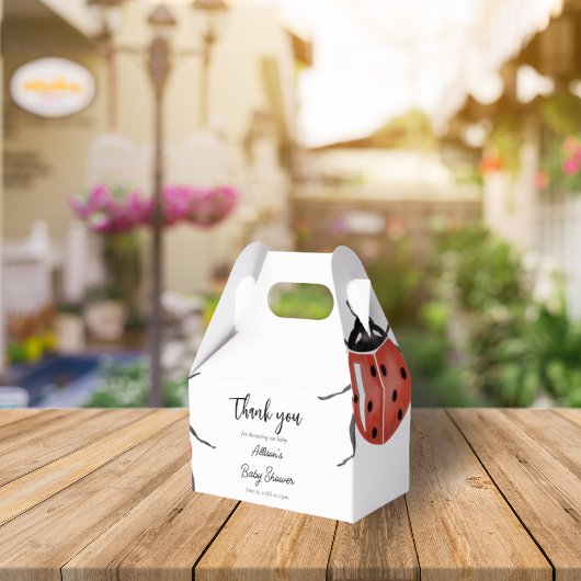 Ladybug-Baby shower Bedankdoosjes