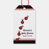 Ladybug Baby shower blond meisje Baby shower Cadeaulabel (Achterkant)