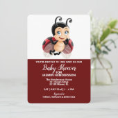 LadyBug - Baby shower, Invitation (Debout devant)