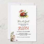 Ladybug Baby Shower Invitations (Devant)