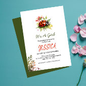 Ladybug Baby Shower Invitations