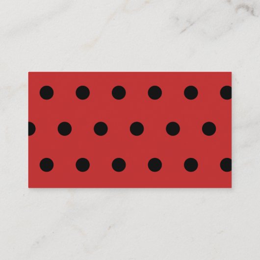 Ladybug baby shower luier loterij informatiekaartje (Achterkant)