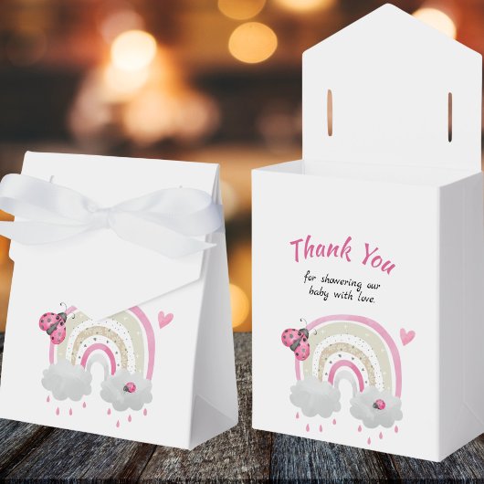 Ladybug Baby shower Party Favor Boxes Bedankdoosjes