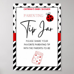 Ladybug Baby shower teken Poster