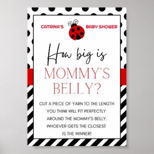 Ladybug Baby shower teken Poster