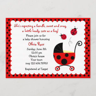 Ladybug Baby Shower-uitvindingen Kaart