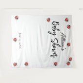 Ladybug-Baby shower Wandkleed (Voorkant (horizontaal))