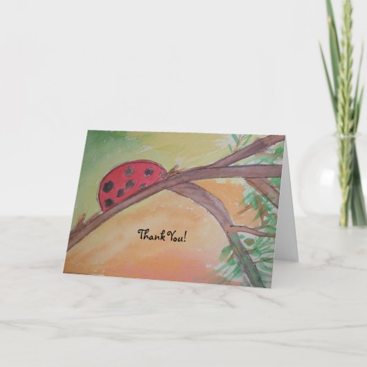 ladybug bedankkaart (Voorkant)