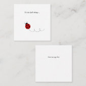 Ladybug - Bedankt voor je briefkaart (Voorkant / Achterkant)