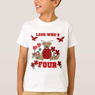 Ladybug Beer 4e Verjaardag Tshirts en geschenken