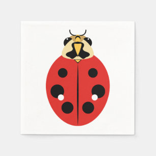 Ladybug Beetle Red Servetten