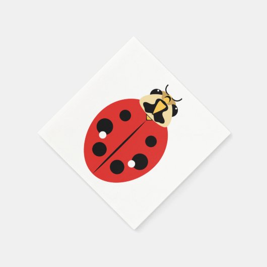 Ladybug Beetle Red Servetten (Hoek)