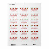 Ladybug Beetles personaliseren Label (Full Sheet)