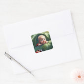 Ladybug Bestie Vierkante Sticker (Envelop)