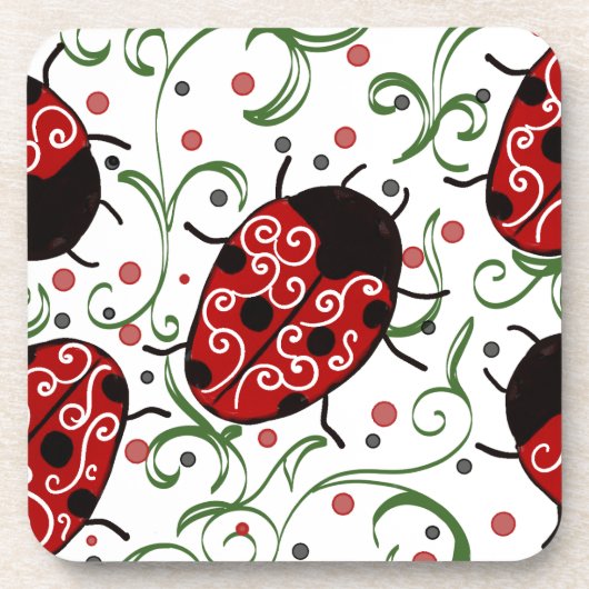 Ladybug Bier Onderzetter (Voorkant)
