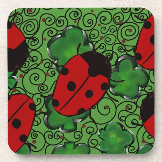 Ladybug Bier Onderzetter (Voorkant)