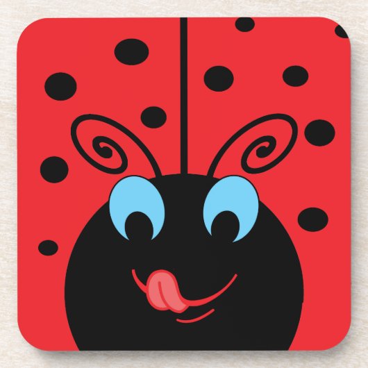 Ladybug Bier Onderzetter (Voorkant)