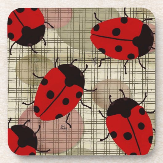LADYBUG BIER ONDERZETTER (Voorkant)