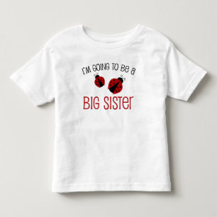 Ladybug Big Sister om te worden Kinder Shirts