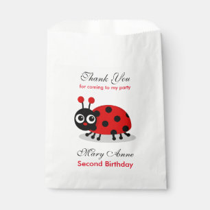 Ladybug Birthday Baby shower Party Bedankzakje