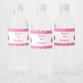 Ladybug Birthday Bouteille Étiquette fille rose ch (Bouteilles)