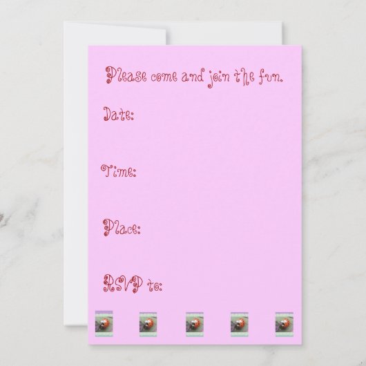 Ladybug Birthday Invitation (Dos)